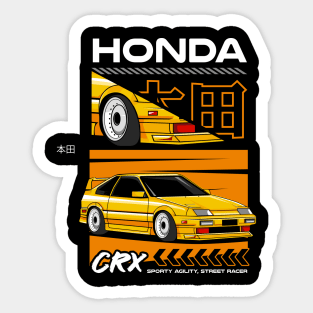 Classic Honda CRX Sticker
